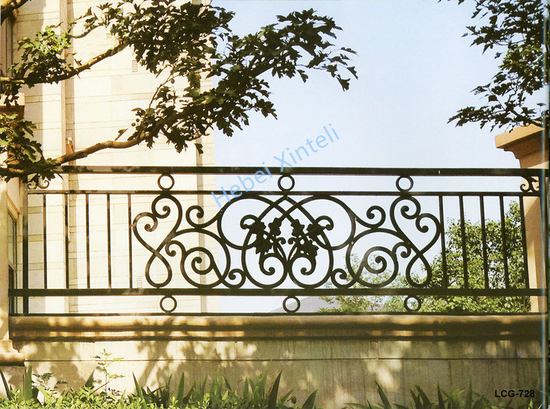 Ornamental iron fence