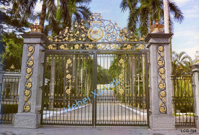 Wrought iron garden gate