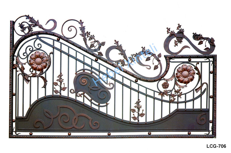 Wrought iron garden gate