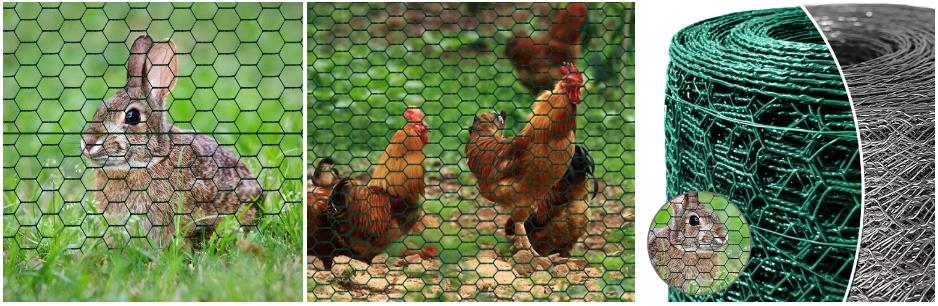 Hexagonal Wire Mesh PVC Coated