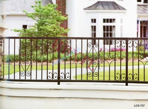 Ornamental iron fence