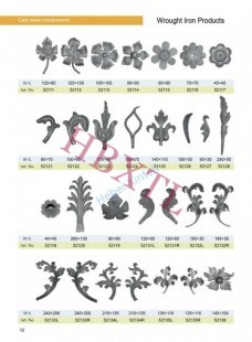 Cast steel garden components, Cast steel garden components