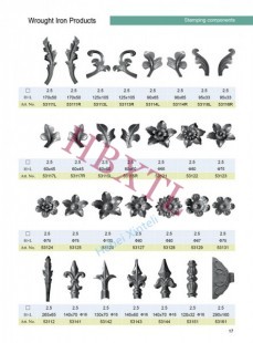 Stamping iron components for fence/garden, Stamping iron components for fence/garden