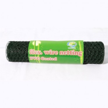 19mm x 19mm Hexagonal Wire Mesh PVC Coated, 19mm x 19mm Hexagonal Wire Mesh PVC Coated